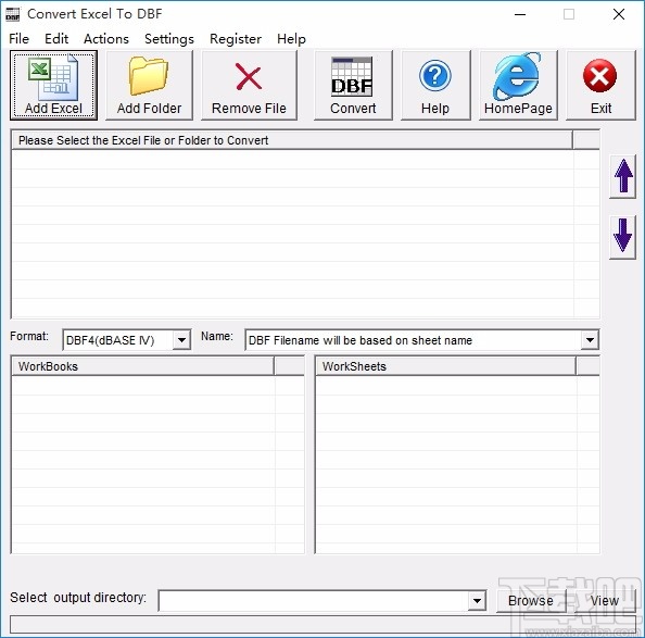 Convert Excel to DBF(excel转dbf工具)