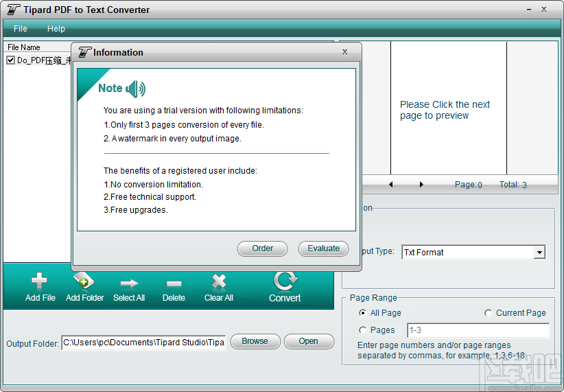 Tipard PDF to Text Converter(PDF转Text软件)