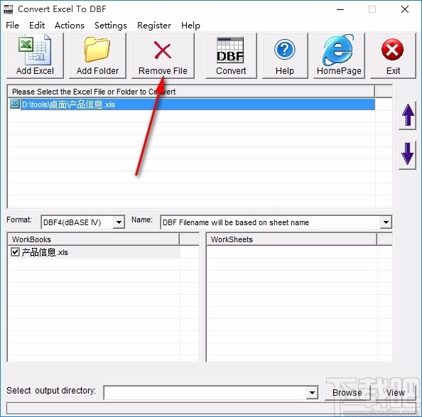 Convert Excel to DBF(excel转dbf工具)