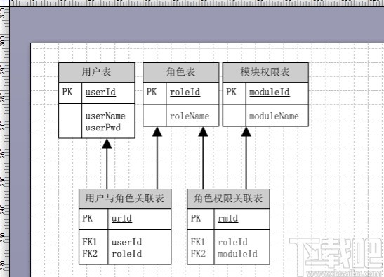 visio2019画关系模型的操作方法