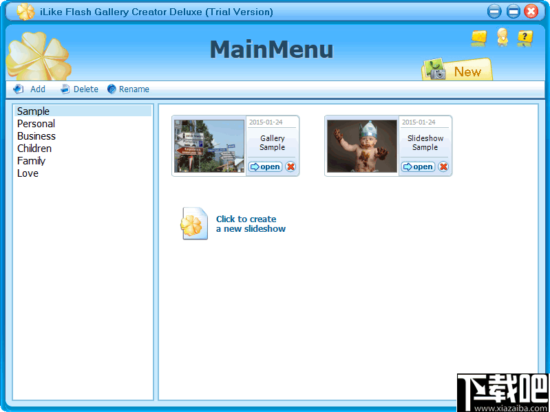 iLike Flash Gallery Creator Deluxe(幻灯片制作工具)