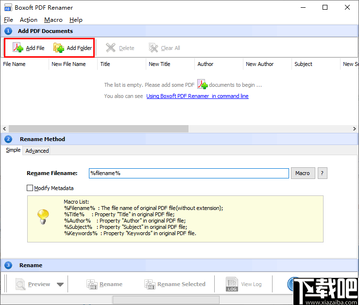 Boxoft pdf Renamer(PDF文件重命名软件)