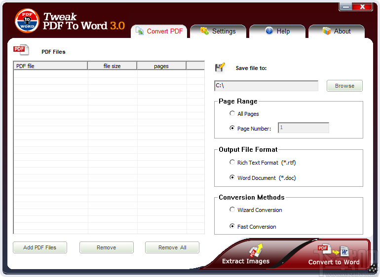 Tweak PDF To Word(PDF转Word工具)