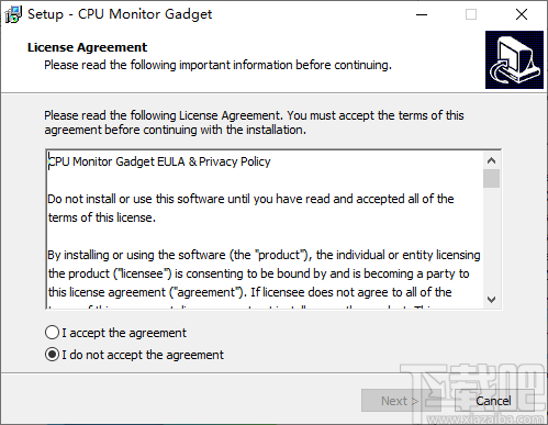 CPU Monitor Gadget(CPU监视器)