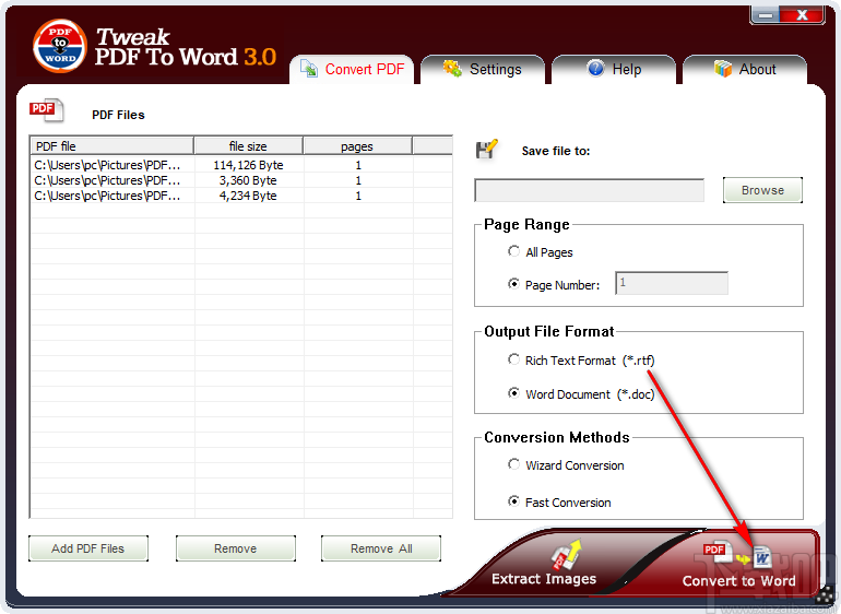 Tweak PDF To Word(PDF转Word工具)