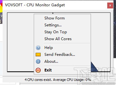 CPU Monitor Gadget(CPU监视器)