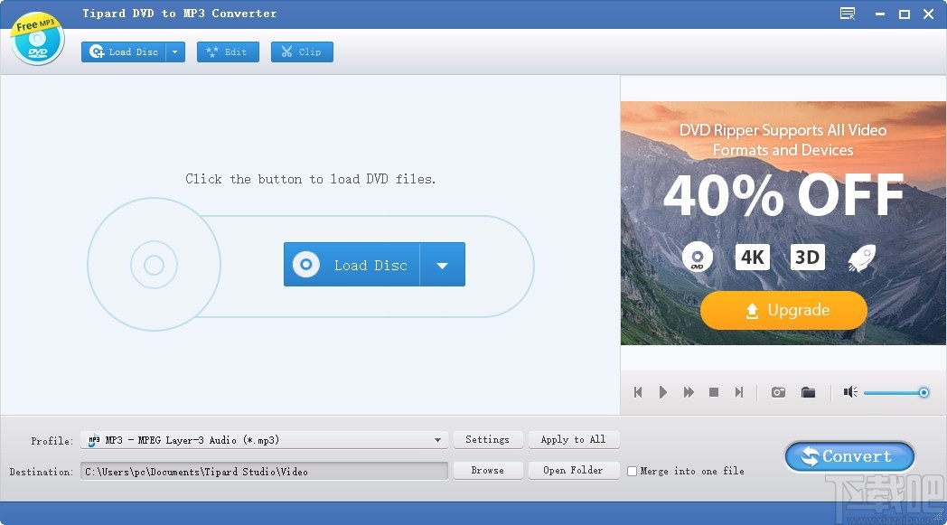 Tipard DVD to MP3 Converter(DVD转MP3软件)