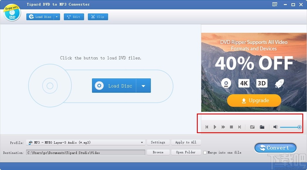 Tipard DVD to MP3 Converter(DVD转MP3软件)