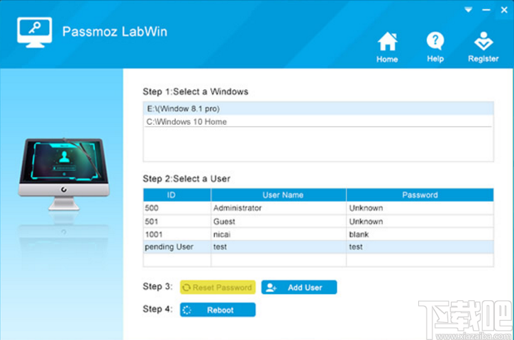 PassMoz LabWin(Windows密码恢复软件)