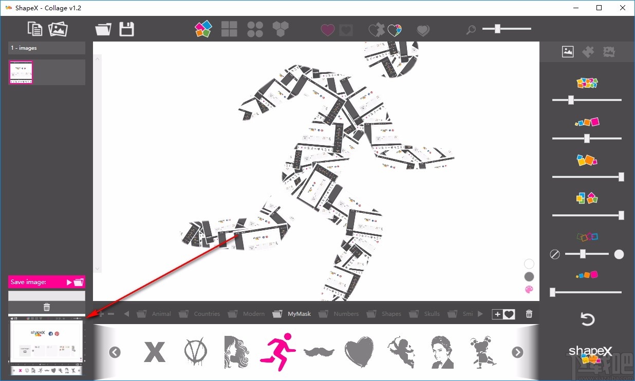 ShapeX(照片拼贴软件)