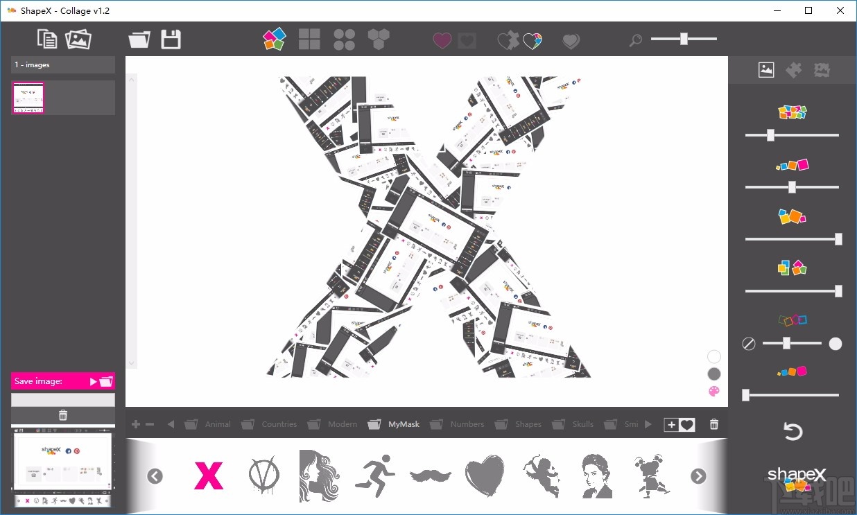 ShapeX(照片拼贴软件)