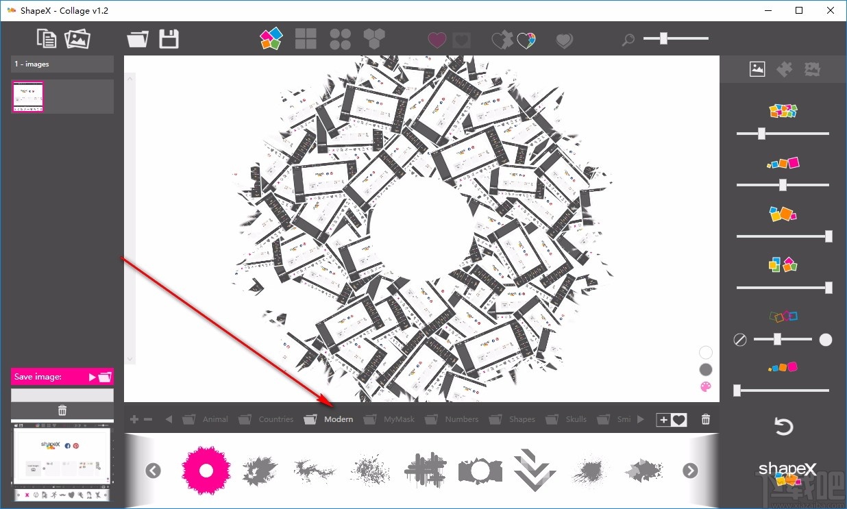 ShapeX(照片拼贴软件)