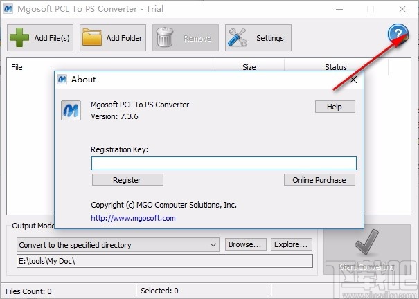 Mgosoft PCL To PS Converter(PCL转PS工具)