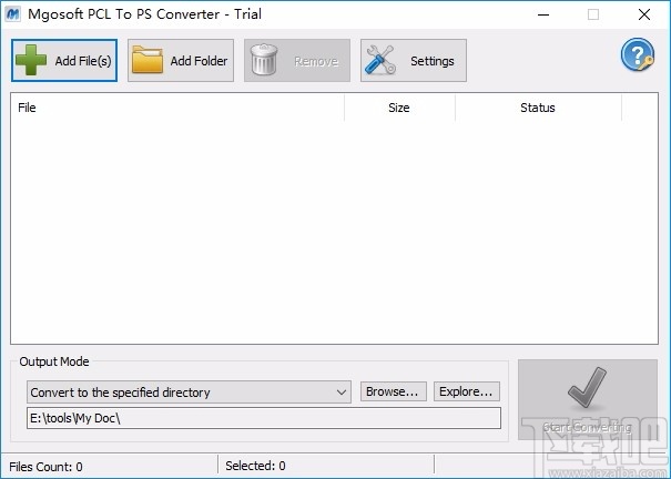 Mgosoft PCL To PS Converter(PCL转PS工具)