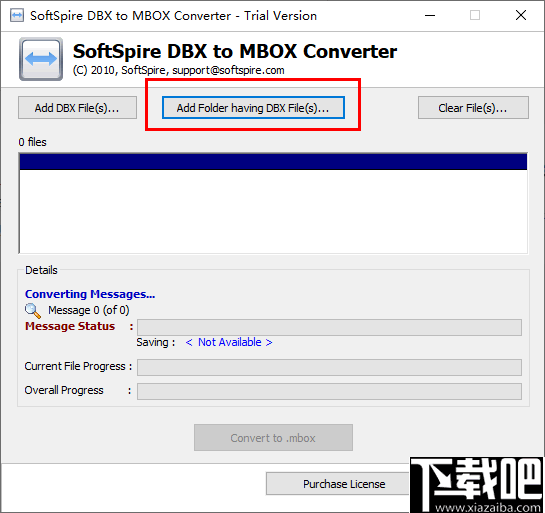 SoftSpire DBX to MBOX Converter(DBX转换成MBOX)