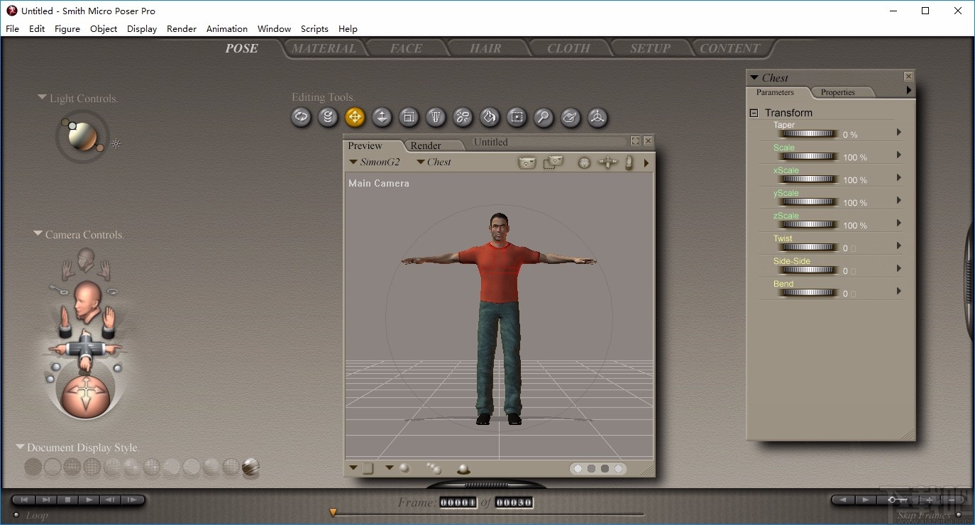 Poser pro 7(人物造型大师)