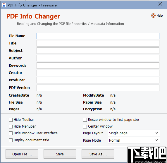 Adept PDF Info Changer(PDF信息修改工具)