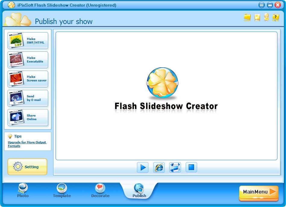 iPixSoft Flash Slideshow Creator(flash相册制作软件)