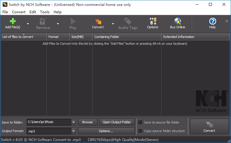 witch Audio File Converter转换音频格式的方法