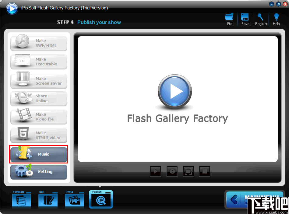 iPixSoft Flash Gallery Factory(动画制作工厂)