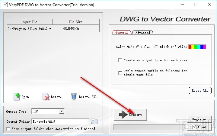 VeryPDF DWG to Vector Converter(Cad图纸转换器)