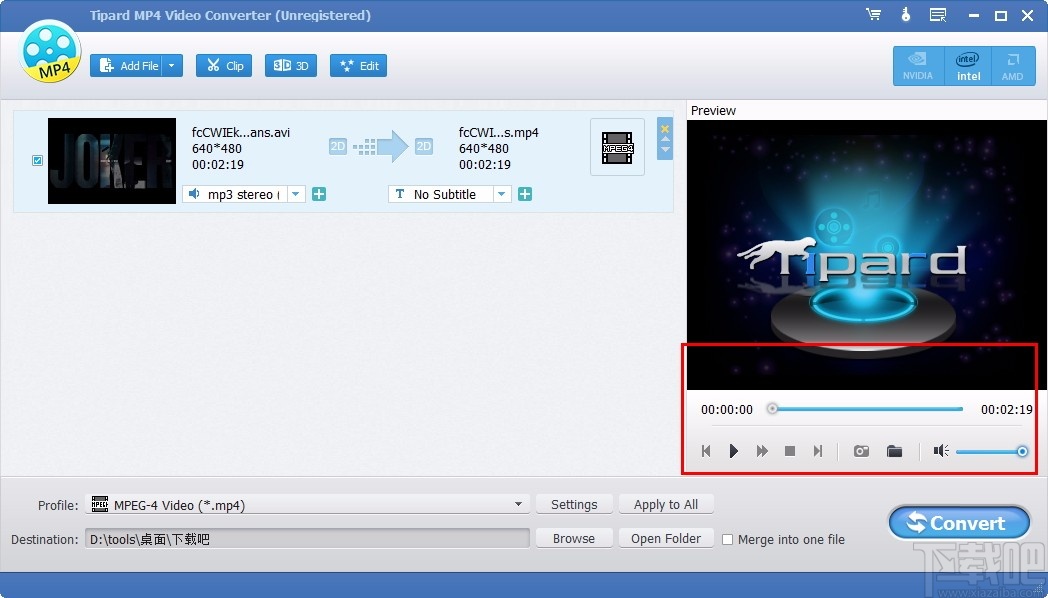 Tipard MP4 Video Converter(MP4视频转换工具)