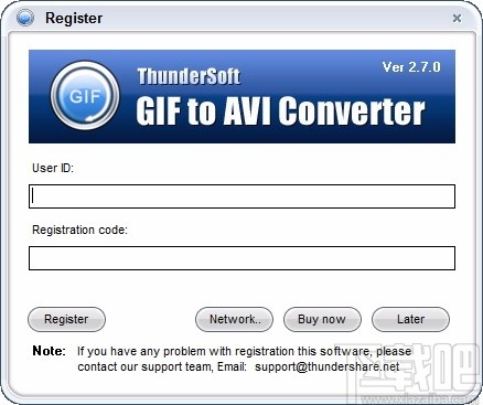 ThunderSoft GIF to AVI Converter