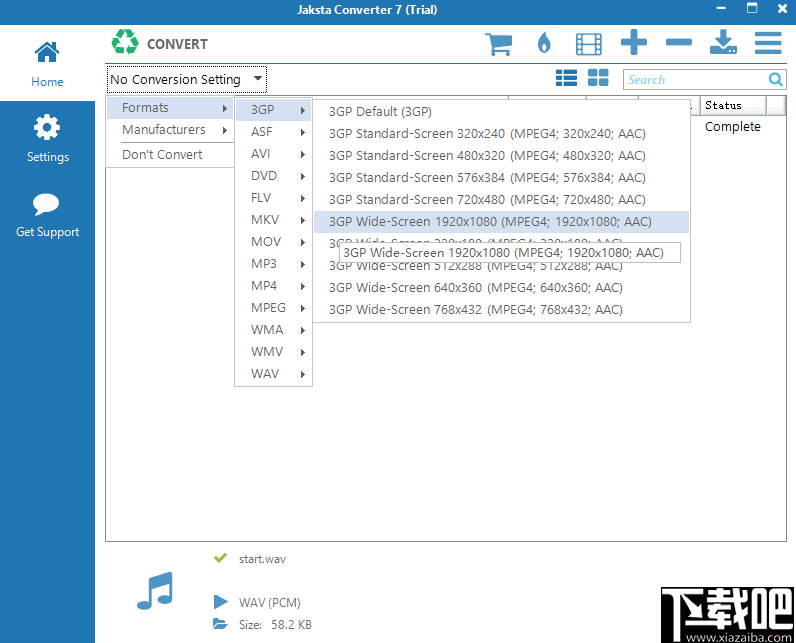 Jaksta Converter(视频格式转换器)