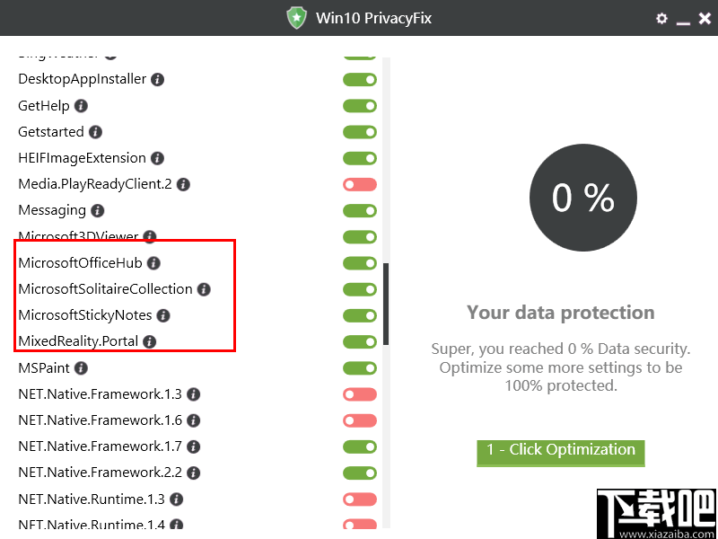 Win10 PrivacyFix(win10后台服务管理软件)