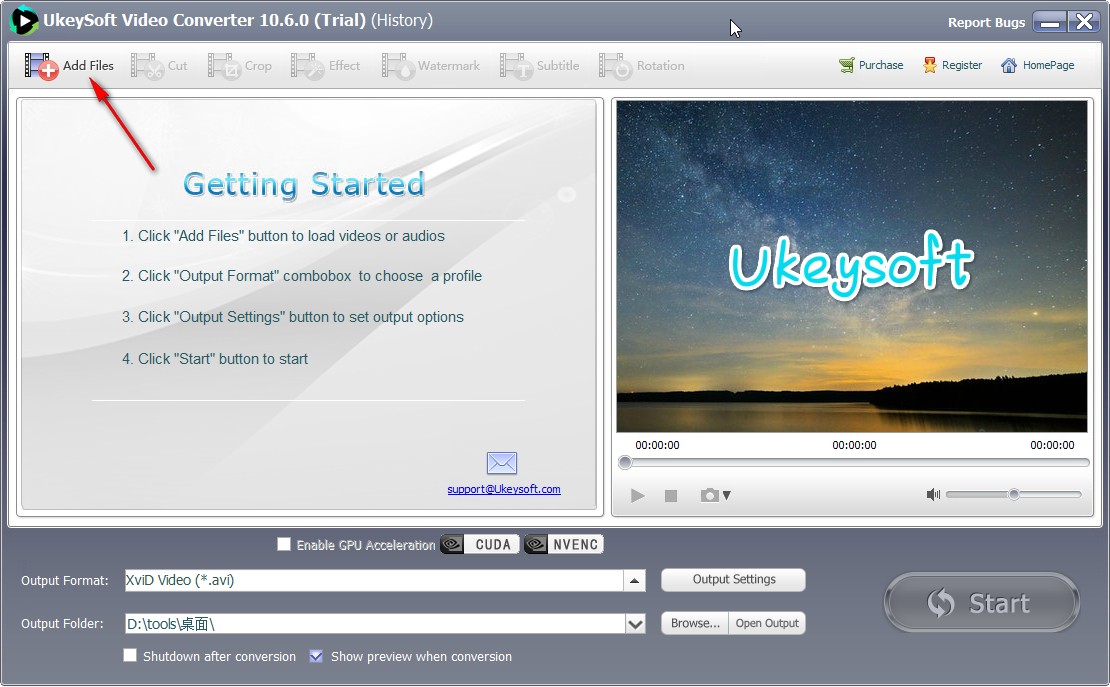 Ukeysoft Video Converter剪切视频的操作方法