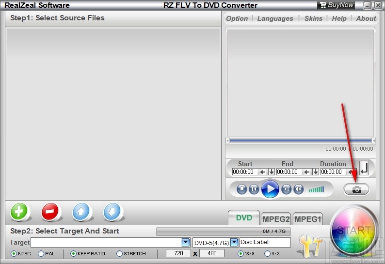 RZ Flv To DVD Converter(Flv转换DVD工具)