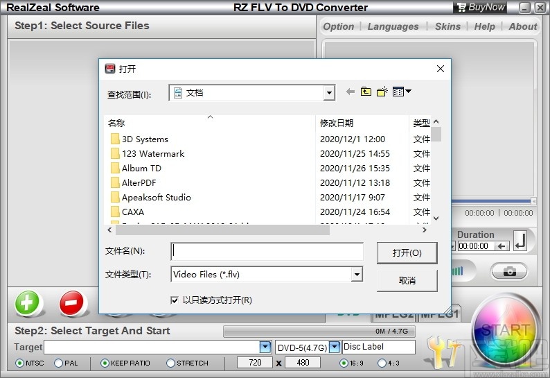 RZ Flv To DVD Converter(Flv转换DVD工具)