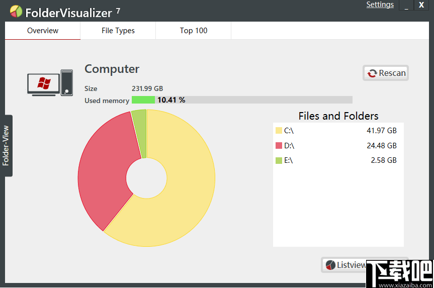 FolderVisualizer(硬盘空间分析工具)