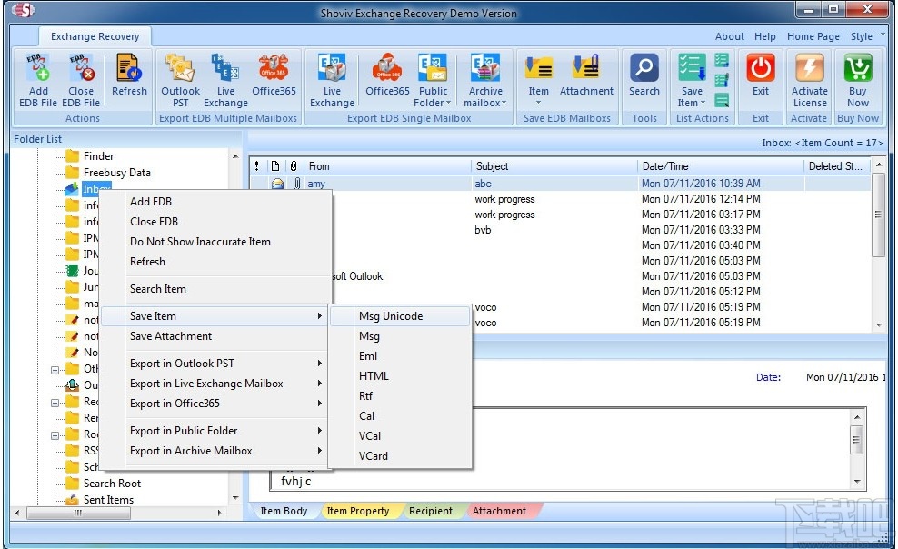 Shoviv Convert EDB to PST(电子邮箱转换软件)