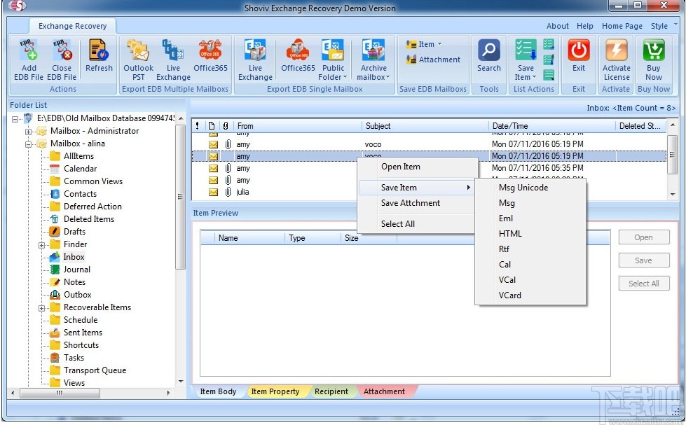 Shoviv Convert EDB to PST(电子邮箱转换软件)