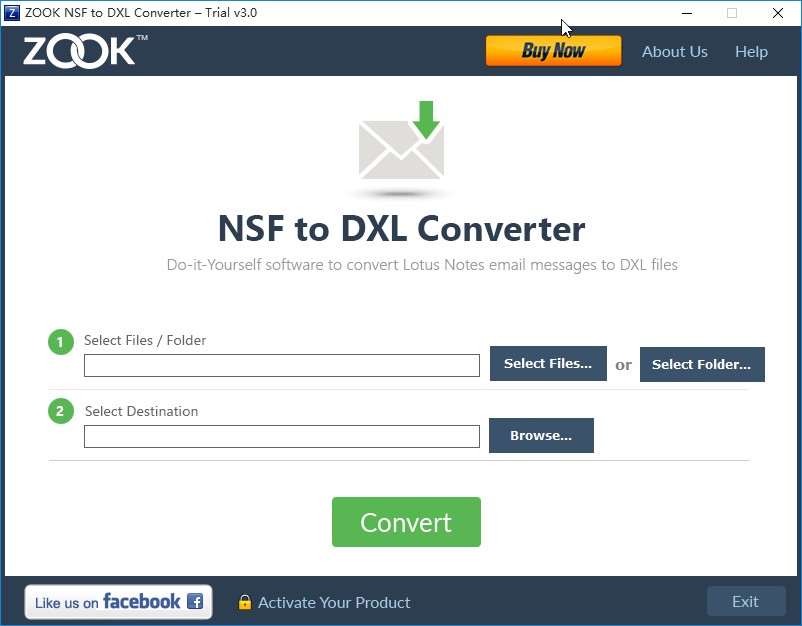 ZOOK NSF to DXL Converter转换nsf文件的方法