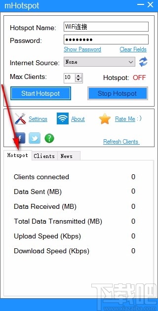 mHotspot(WIFI共享软件)