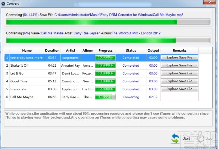 Easy M4P Converter(M4P转MP3工具)