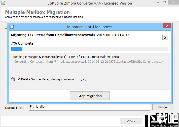 SoftSpire Zimbra Converter(Zimbra转换器)