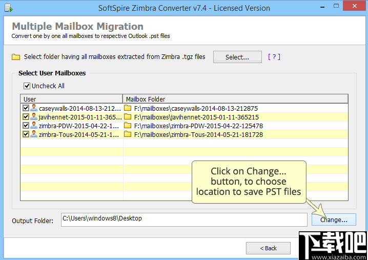 SoftSpire Zimbra Converter(Zimbra转换器)