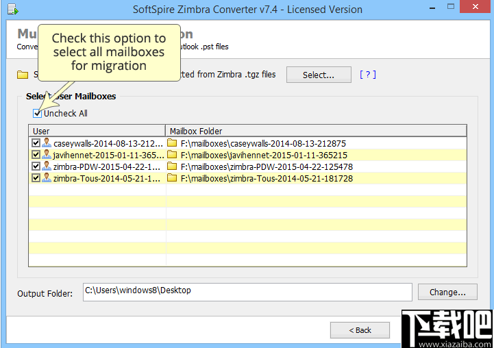 SoftSpire Zimbra Converter(Zimbra转换器)