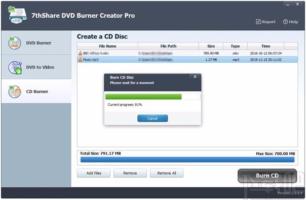 7thShare DVD Burner Creator Pro(DVD刻录软件)