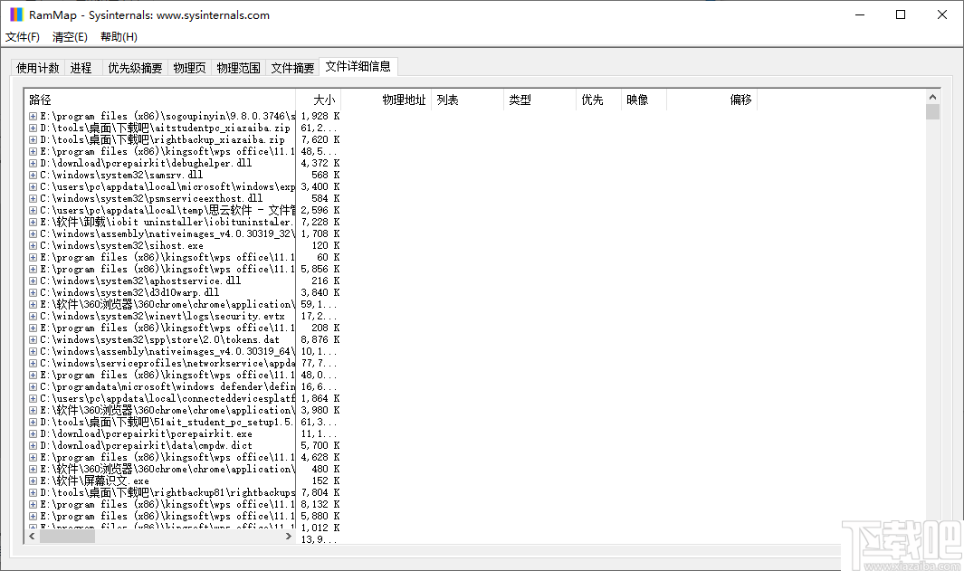 RAMMap(内存分析清理工具)