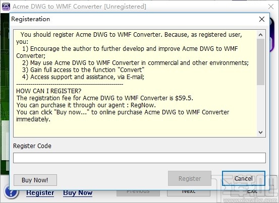 Acme DWG to WMF Converter(DWG转WMF工具)