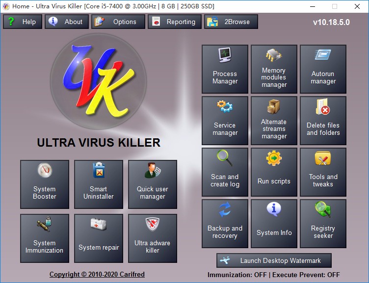 UVK Ultra Virus Killer终止进程的方法