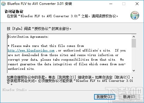 Bluefox FLV to AVI Converter(视频转换器)