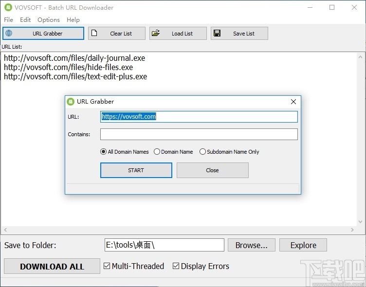 Batch URL Downloader(URL批量下载软件)