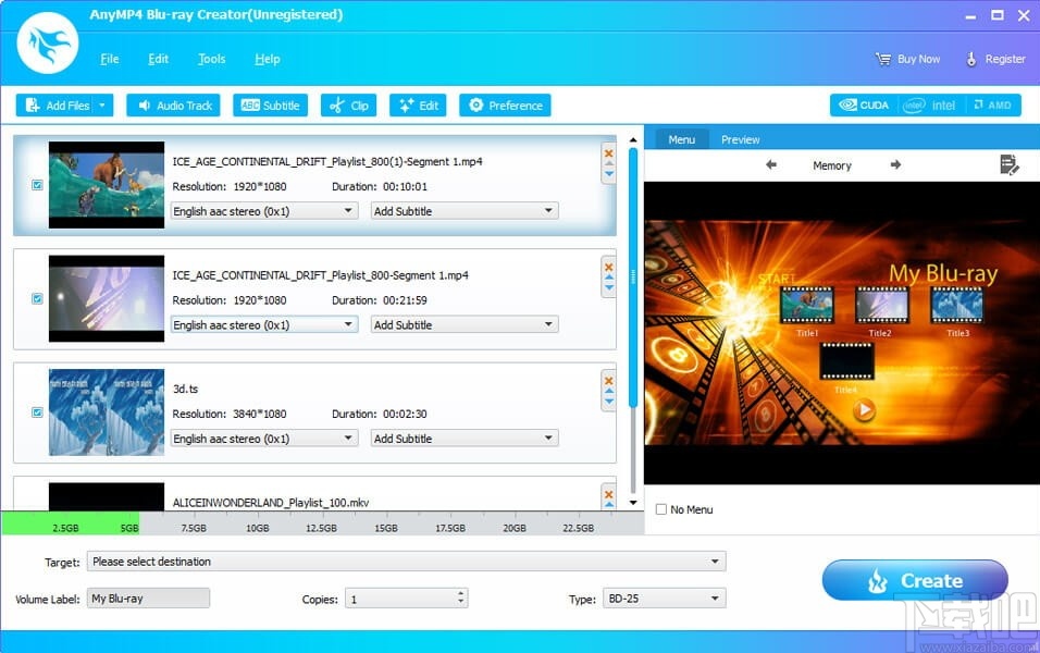 4Video Blu-ray Creator(光盘制作工具)