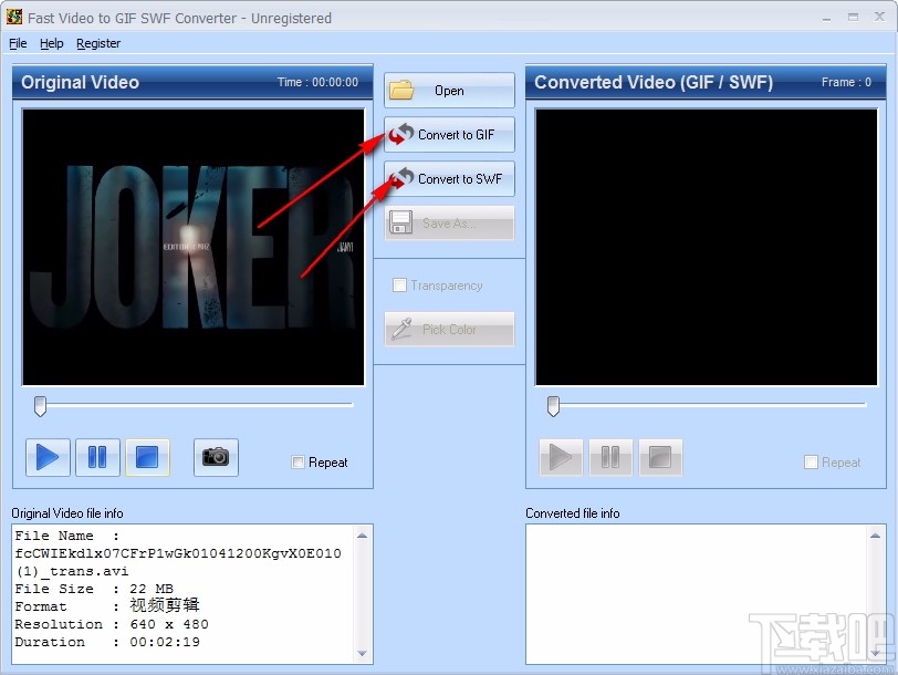 Fast Video to GIF SWF Converter(视频转gif/swf软件)