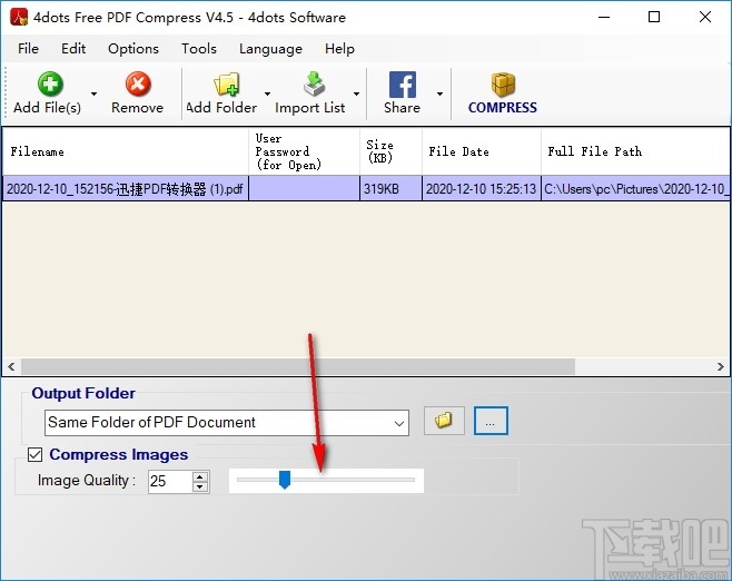 4dots Free PDF Compress(PDF压缩工具)